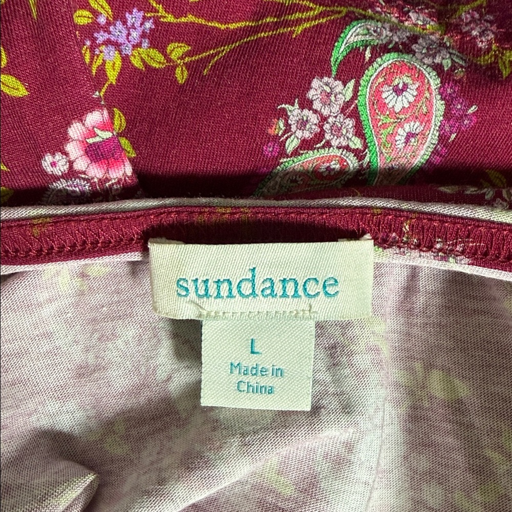 Sundance boho floral long sleeve top size large - Picture 11 of 12